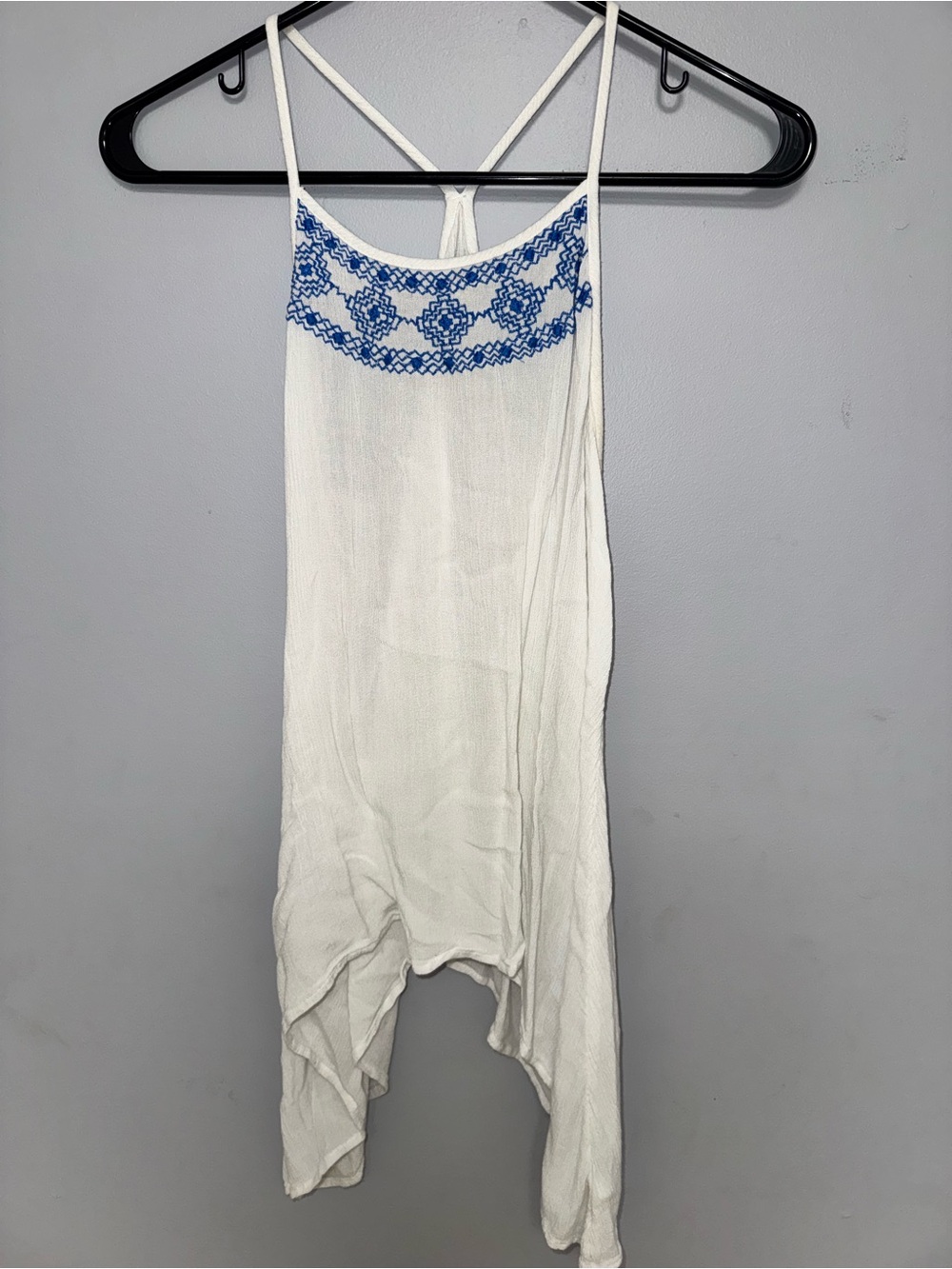 Arizona Jean Company Cream Tank with Rust Logo